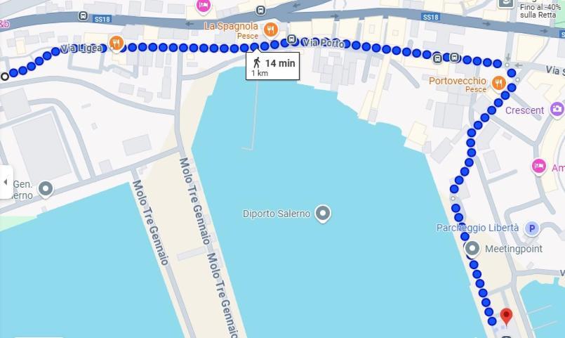 Appartamento Giu Al Porto Salerno Esterno foto